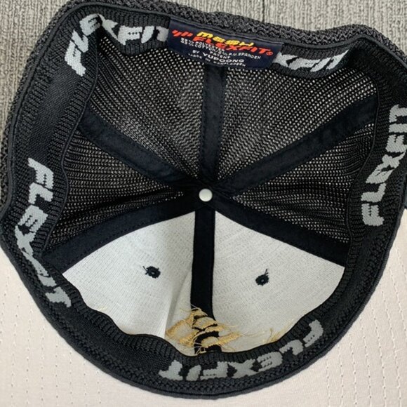 Stoneworks Trucker Hat Fitted Cap Mens OS Black Mesh Flexfit by Yupoong - Picture 11 of 12